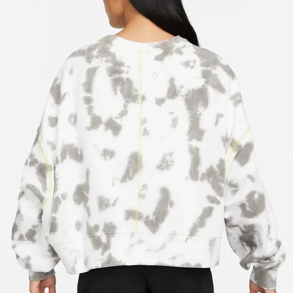 Nike Sportswear Tie Dye Oversize Crop Sweatshirt - Picture 13 of 13